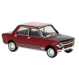 Fiat 128 1969 - ROSSO CON COFANO NERO  - BREKINA 1/87