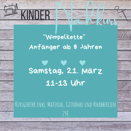 Nähkurs "Wimpelkette" für Anfänger