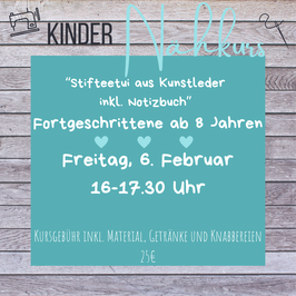 Nähkurs "Stifteetui inkl. Notizbuch" für Fortgeschrittene