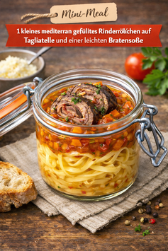 Involtini da Manzo auf Tagliatelle MM