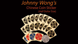 Chinese Coin Sticker (Half Dollar Size) / チャイニーズコイン スティッカー（中華銭シール）【ハーフダラー サイズ 20枚セット】