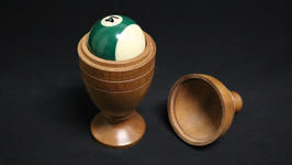 ビリヤード球 堅木ボールベース / Deluxe Wooden Pool Ball Vase by Merlins Magic