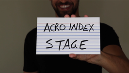 Acro Index Dry Erase アクロ インデックス（ホワイトボード フラップ完成品）【5x8inch ステージサイズ1枚】