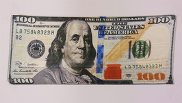 $100 Bill (18 inch) / 100ドル紙幣 シルク（45cm）