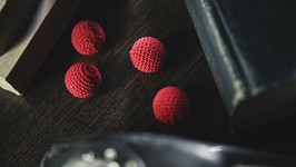 TCC製 ニットボール / Crochet Ball by TCC【赤４玉】