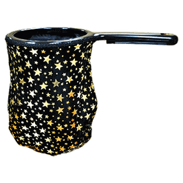 Change Bag Stars (Black/Gold Stars/Black Rim) / チェンジ バッグ【Bazar De Magia製】（黒地スター, ジッパー無し）