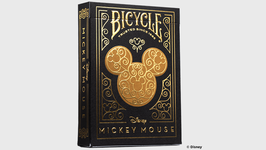 Bicycle Disney Mickey Mouse (Black and Gold) / バイシクル ディズニー ミッキーマウス デック（ブラック＆ゴールド）
