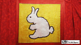 Duck / Rabbit Silk (20x19) / ダック＆ラビット シルク（50x48cm）