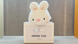 Morphing Plush / モーフィング プラッシュ（リバーシブル ぬいぐるみ）【通常サイズ（ウサギ⇔ゾウ）】