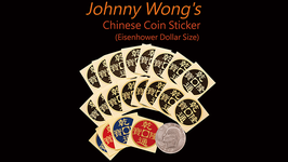 Chinese Coin Sticker (One Dollar Size) / チャイニーズコイン スティッカー（中華銭シール）【ワンダラー サイズ 20枚セット】