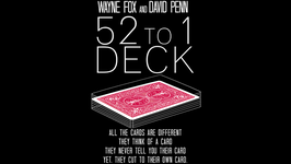 The 52 to 1 Deck / 52分の1デック（究極的カード当て）【赤裏】