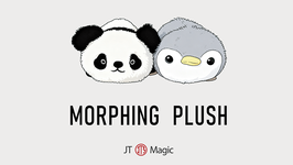 Morphing Plush  (Panda to Penguin Grey) / モーフィング プラッシュ（リバーシブル ぬいぐるみ）【通常サイズ（パンダ⇔灰色ペンギン）】