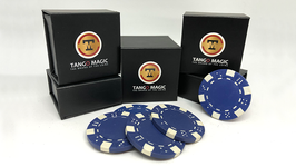 Expanded Shell Poker Chip Set / シェル ポーカーチップ（青：レギュラー４枚付）【タンゴ社製】