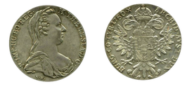 Maria Theresa thaler / マリア・テレジア・ターラー（83%銀貨）