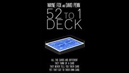 The 52 to 1 Deck / 52分の1デック（究極的カード当て）【青裏】