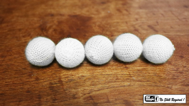 Color Knit Ball / カラー ニットボール（5個セット）【白】