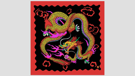 Imperial Dragon silk (36 inch) / インペリアル ドラゴン シルク（90cm角）