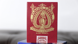 Limited Late 19th Century Square Faro Playing Cards / リミテッド レイト 19 センチュリー スクエア ファロー デック【赤】
