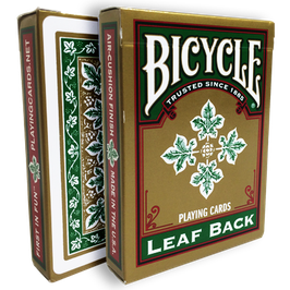 Bicycle Leaf Back (Gold Edition) Playing Cards / バイシクル リーフバック（ゴールド エディション）デック【グリーン】