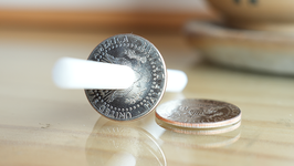 N2G製 シガースルーコイン（ハーフダラー版）/ Cigar through coin