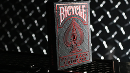 Bicycle® MetalLuxe (Crimson Red) / バイシクル・メタル ラグゼ（クリムゾン赤）【黒箱版】