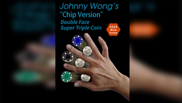 Double Face Super Triple Coin (Half Dollar Version) / ダブルフェイス スーパートリプル コイン（ハーフダラー版＋ポーカーチップ面）by Johnny Wong