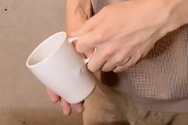 穴あけ済マグカップ（樹脂製）単品