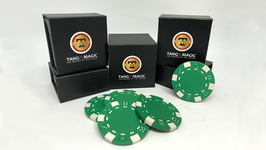 Expanded Shell Poker Chip Set / シェル ポーカーチップ（緑：レギュラー４枚付）【タンゴ社製】