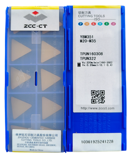 INSERTO TPUN 322 YBM351 ZCC-CT
