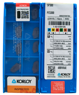 INSERTO SP300 PC5300 KORLOY