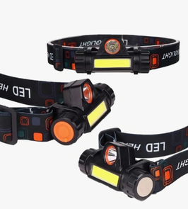 LINTERNA MINERO VINCHA RECARGABLE USB