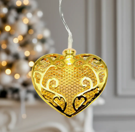 CORAZÓN METAL ORO CALADO