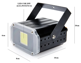 Flash Led Strobo Blanco 20w Audiorítmico