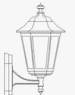 FAROL CANDIL ESTILO INGLÉS