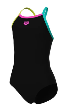 Arena Badeanzug Light Drop Solid - Black Soft Green Water