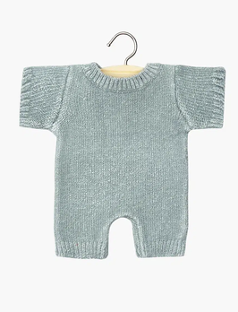 Combinaison Félix en tricot silver - Collection Babies Minikane