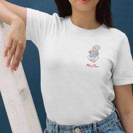 T-shirt manches courtes unisexe blanc- illustration couleurs