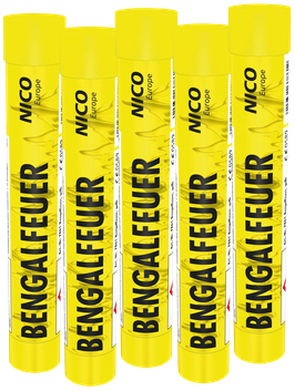 Bengalfeuer, gelb