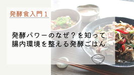 発酵パワーのなぜ？がわかる！発酵食入門セミナー①