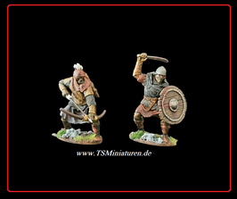 Painted 1:32 Fantasy Ork Warband #01