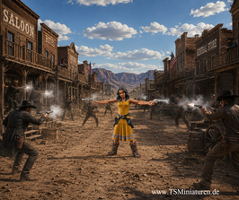 70mm Wild West Cowboy #06 (3D Druck)