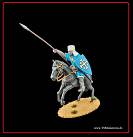 1x Medieval 54mm mounted Crusader #08 The Leper King