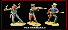 3x handpainted Cowboys #03