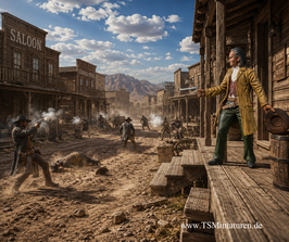 70mm Wild West Cowboy #04 (3D Druck)