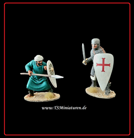 1x Medieval 54mm Crusader & Saracene Battle #02