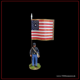 70mm American Civil War Flagbearer #05 (3D Druck)