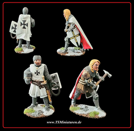 2x Medieval 54mm Teutonic Knights #05