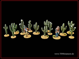 40mm Wild West Kakteen #03 (3D Print / 12 Stk)