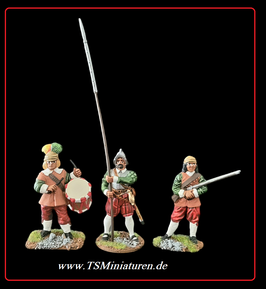 Painted 1:32 TYW Imperial Saxony Infantry #05