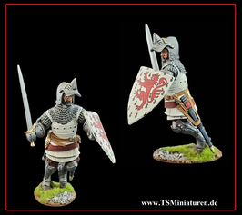 70mm Mittelalter Europäischer Ritter #04 (3D Druck)